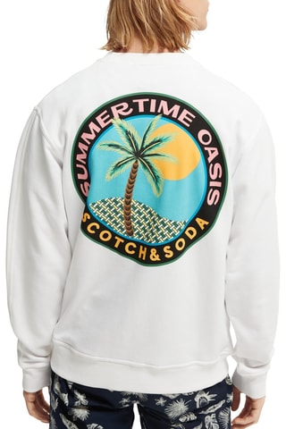 Sweat em algodão biológico - Branco