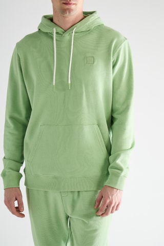 Sweat com capuz - Verde-claro