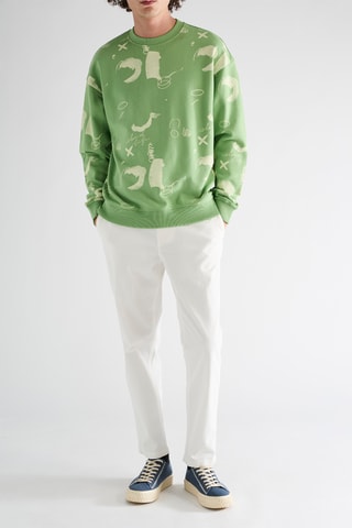 Sweat em algodão biológico - Verde