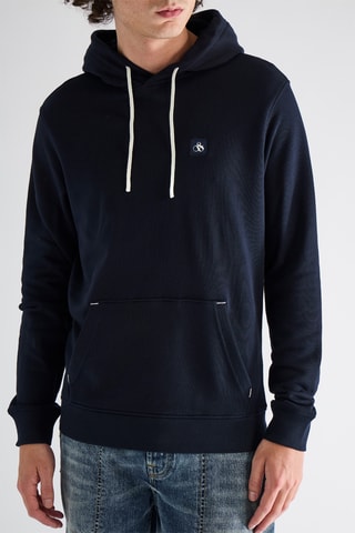 Sweat com capuz - Azul-marinho