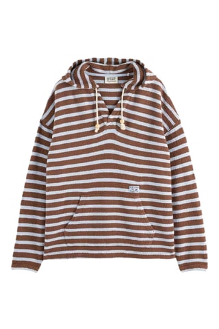 Sweat relaxed com capuz - Castanho