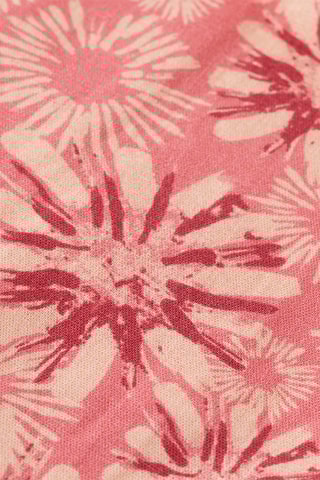 Calções em linho - Vermelho-claro