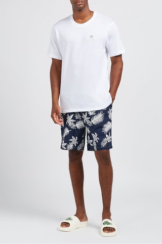 Bermudas em algodão biológico - Azul-marinho