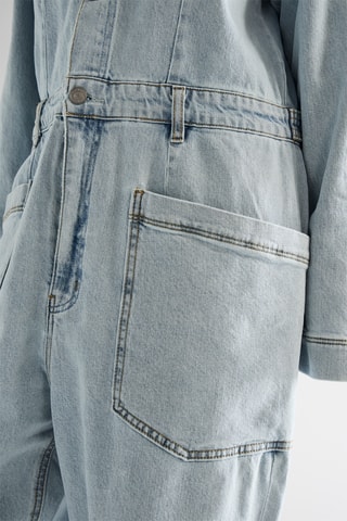 Macacão de ganga - Azul-claro