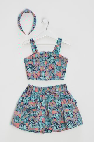 Conjunto de 3 peças - Rosa e azul