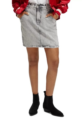 Saia direita de ganga - Cinzento