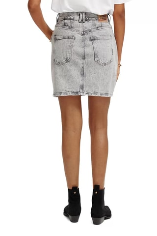 Saia direita de ganga - Cinzento