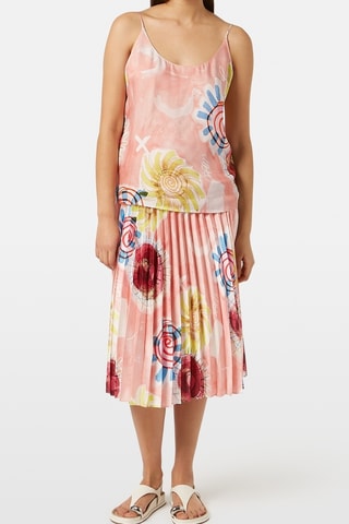 Saia plissada - Rosa