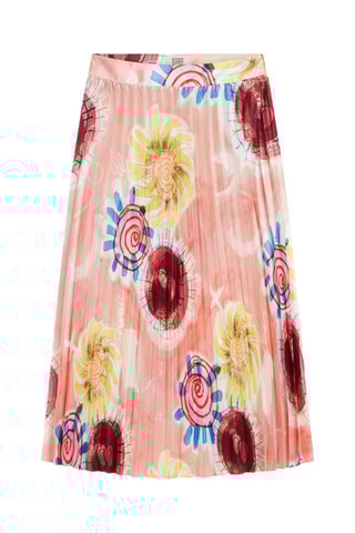 Saia plissada - Rosa