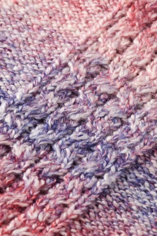 Saia direita - Índigo e vermelho