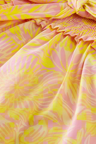 Saia cintura subida - Amarelo