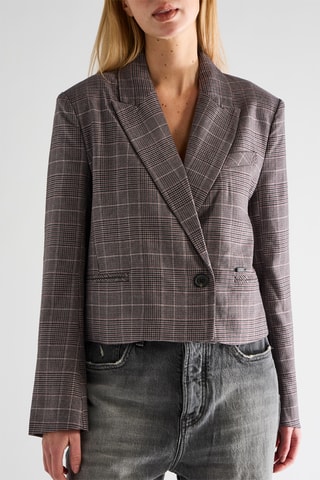Blazer curto - Cinzento