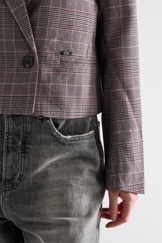 Blazer curto - Cinzento