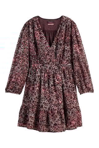 Vestido traçado - Bordô