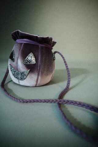 Sac citrouille Halloween - Lilas