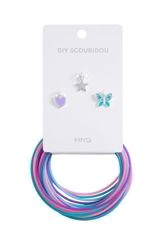 Lot bracelets perles - Lilas