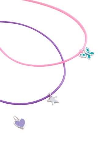 Lot bracelets perles - Lilas