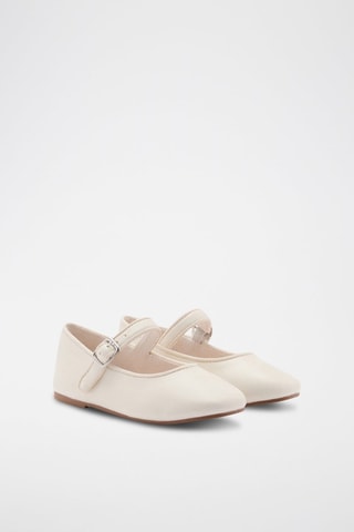 Ballerines à boucle - Blanc cassé