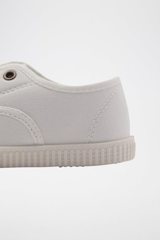 Baskets empiècements élastiques - Blanc