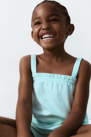 Débardeur volanté - Vert d'eau