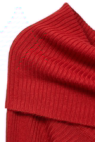 Pull-over épaules découvertes - Rouge