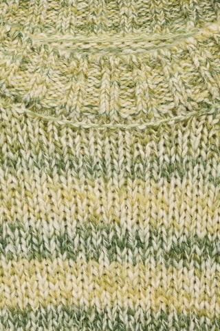 Pull-over maille chinée - Vert pastel