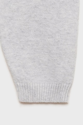 Cardigan maille coton - Gris clair chiné