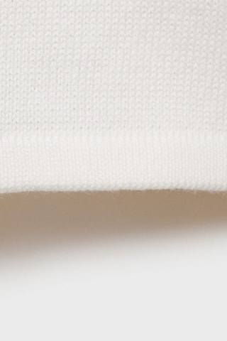 Cardigan maille détails ajourés - Blanc cassé