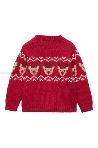 Pull-over Noël jacquard - Rouge