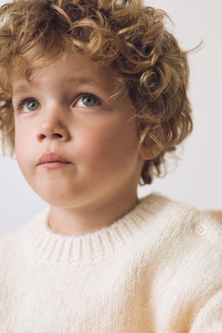 Pull-over maille jacquard - Blanc cassé