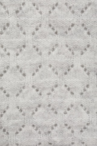 Pull en maille ajourée - Gris clair chiné