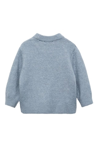 Pull-over à message et sequins - Gris clair chiné