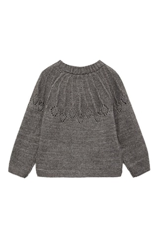 Cardigan maille boutons - Gris chiné