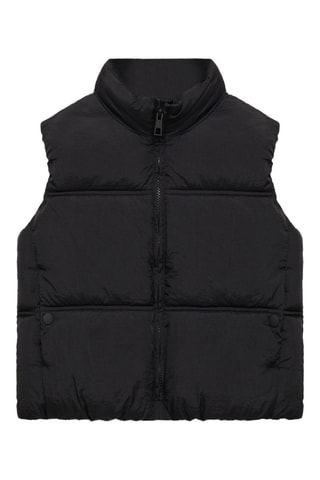 Gilet matelassé fermeture Éclair - Noir