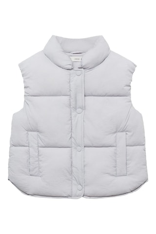 Gilet matelassé boutons - Bleu