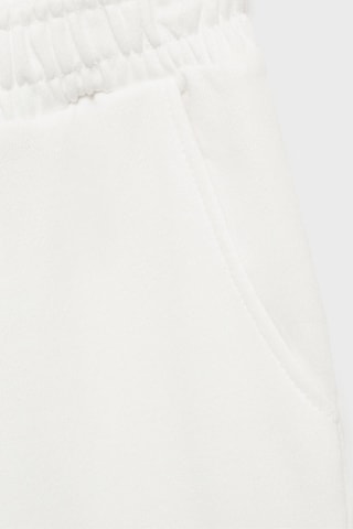 Pantalon cargo coton - Blanc cassé