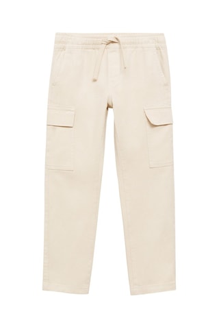 Pantalon droit cargo - Sable