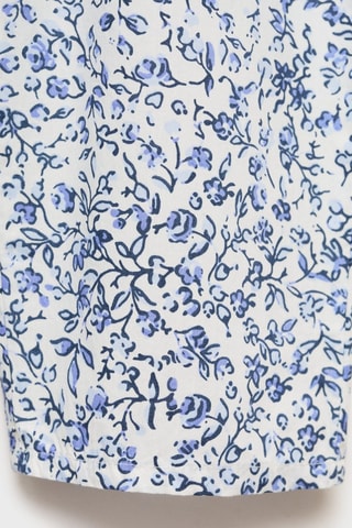 Pantalon imprimé coton - Blanc