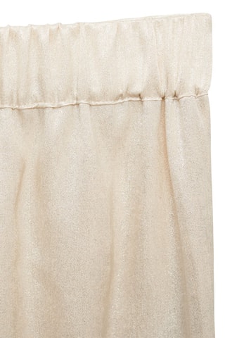 Pantalon droit métallisé - Beige