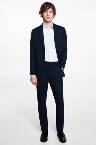 Pantalon de costume slim fit - Bleu marine