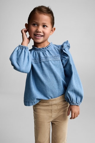 Pantalon velours milleraies - Écru