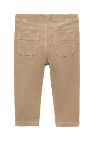 Pantalon velours milleraies - Écru