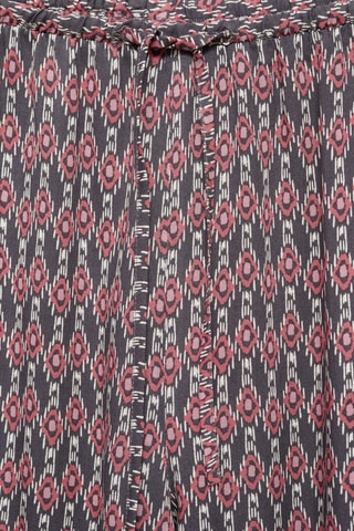 Pantalon fluide imprimé - Grenat