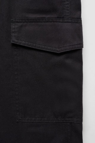 Pantalon droit cargo - Noir