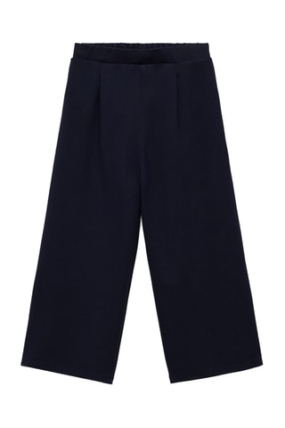 Jupe-culotte à pinces - Bleu marine