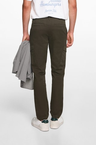 Pantalon cargo coton - Vert