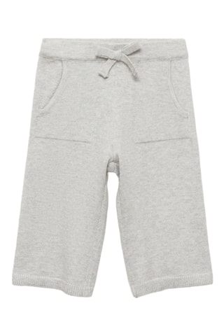 Jupe-culotte maille - Gris clair chiné