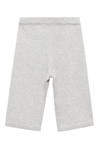 Jupe-culotte maille - Gris clair chiné