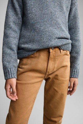 Pantalon droit coton - Camel