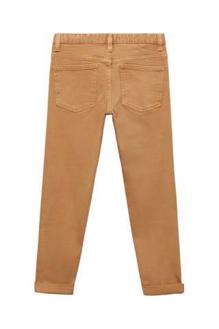 Pantalon droit coton - Camel